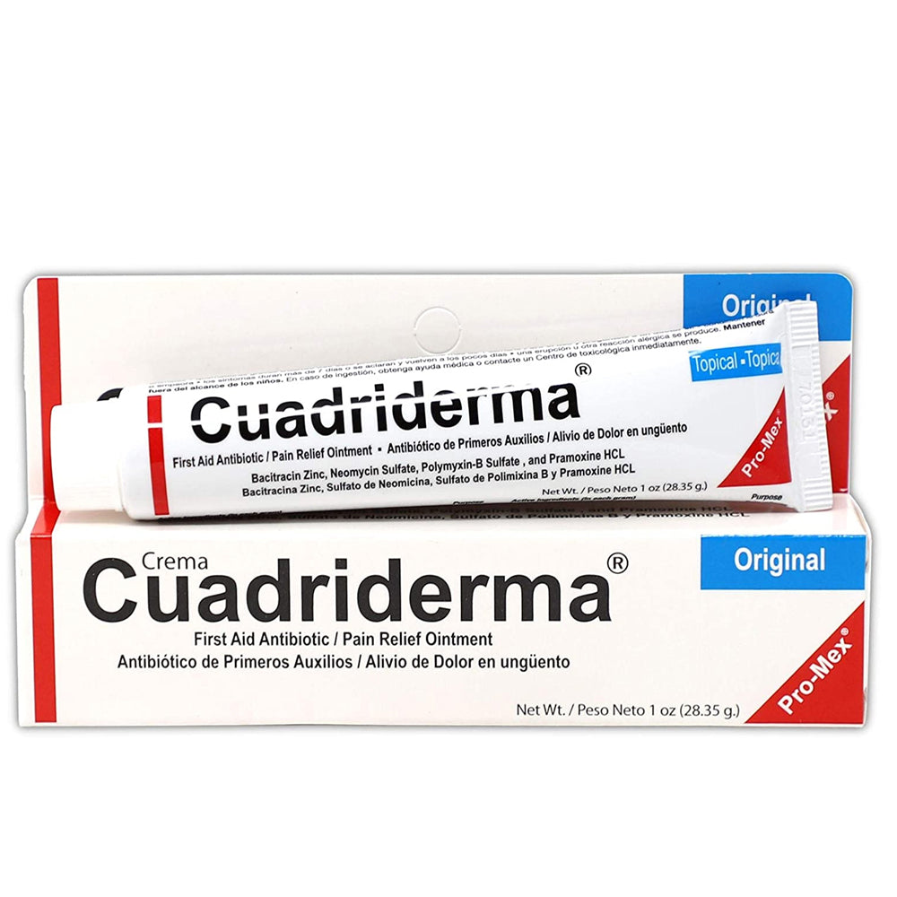 Cuadriderma Antibiotic Cream, 1 Ounce - Pack of 3