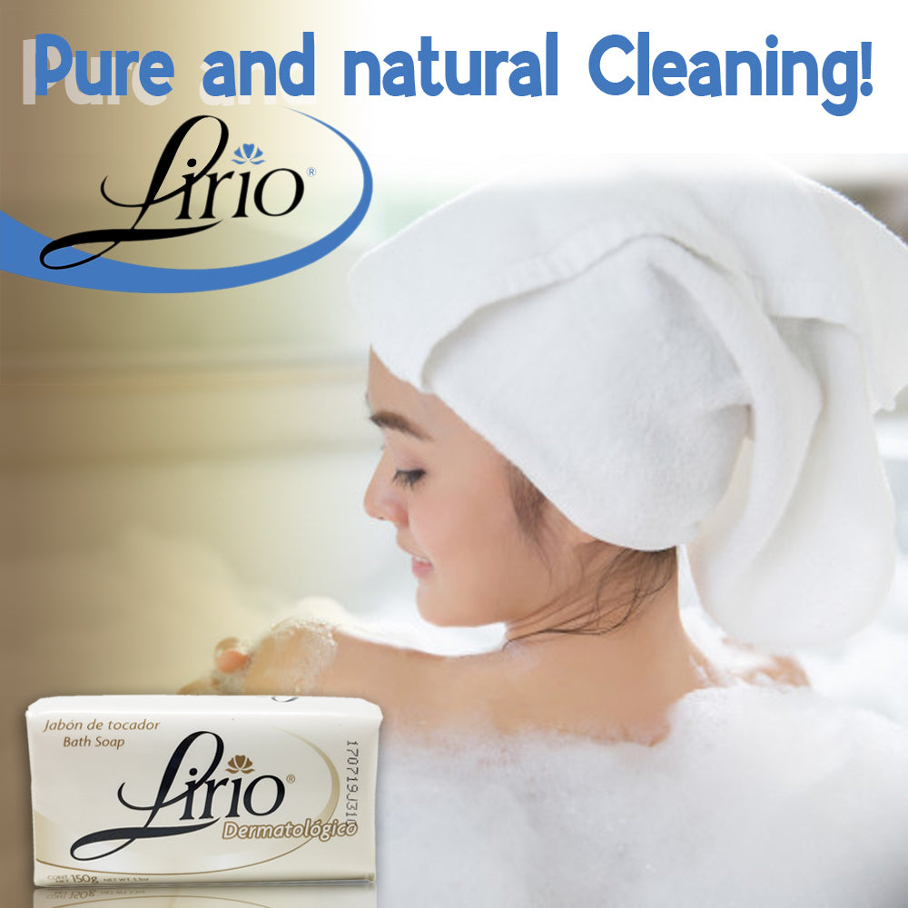 Lirio - Dermatologico Bar Soap 5.3 Ounces. Pack of 6