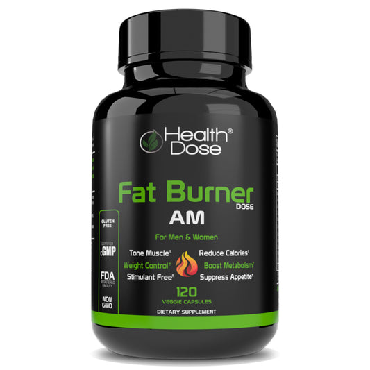 Health Dose Fat Burner AM. Weight Control & Metabolism Boost. 120 Softgels