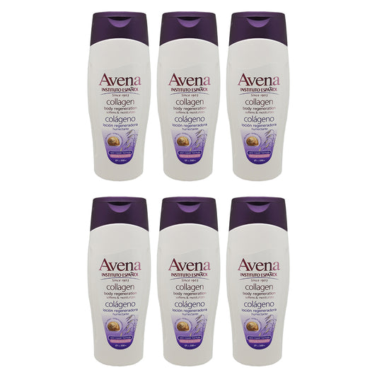 Instituto Español Avena Collagen Hand & Body Lotion 17 Fl Oz. Pack of 6