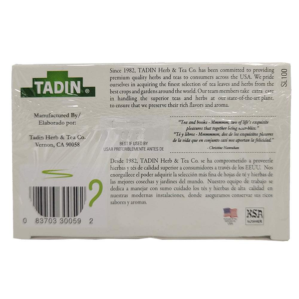 Tadin Tea Slim-Mate. 24 Bags. 1.18 Oz. Pack of 6