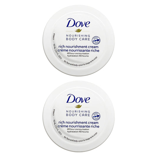 Dove Intensive Nourishing Cream Blue 2.53 FO. Pack of 2