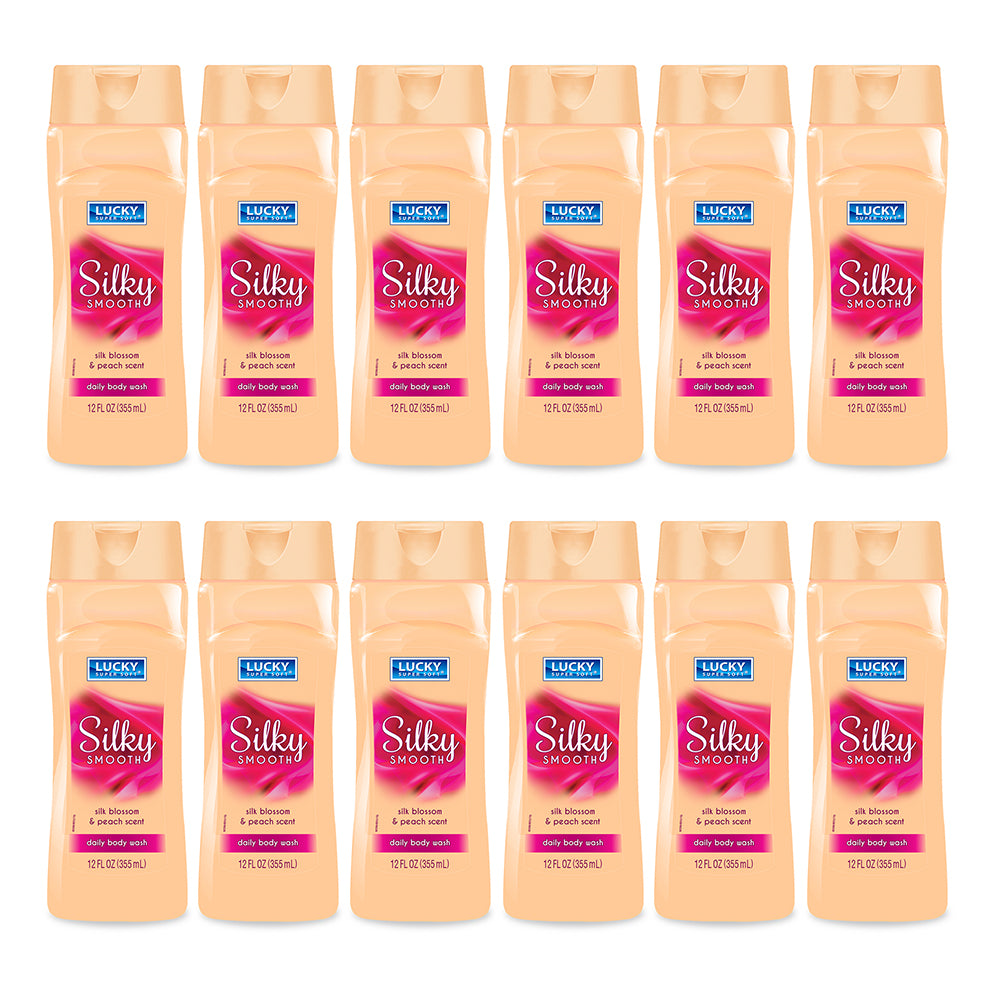 Lucky Super Soft Body Wash - Silky Smooth 12 Oz Pack of 12