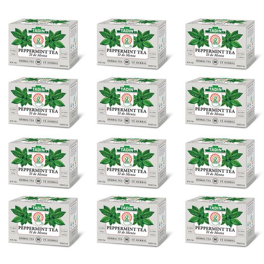 Tadin Tea Menta / Peppermint. 24 Bags. 0.85 Oz. Pack of 12