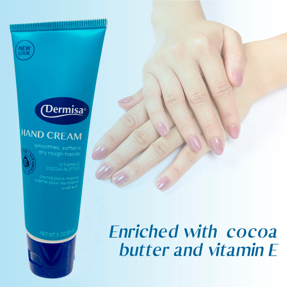 Dermisa Hand Cream with Vitamin-E, Softens and Protects 3 Oz / 85 g. Pack of 2