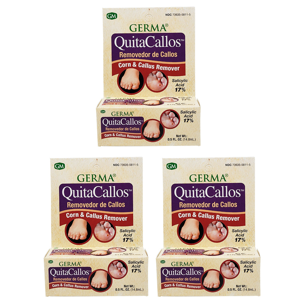 Germa QuitaCallos / Callus Remover 0.5 Oz - Pack 3