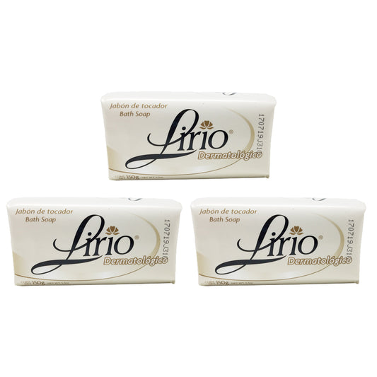 Lirio - Dermatologico Bar Soap 5.3 Ounces. Pack of 3