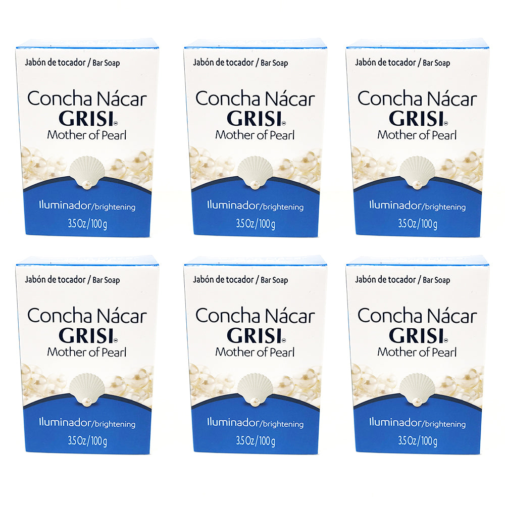 Grisi Soap Jabon Concha Nacar 3.5Oz/100g. Pack of 6