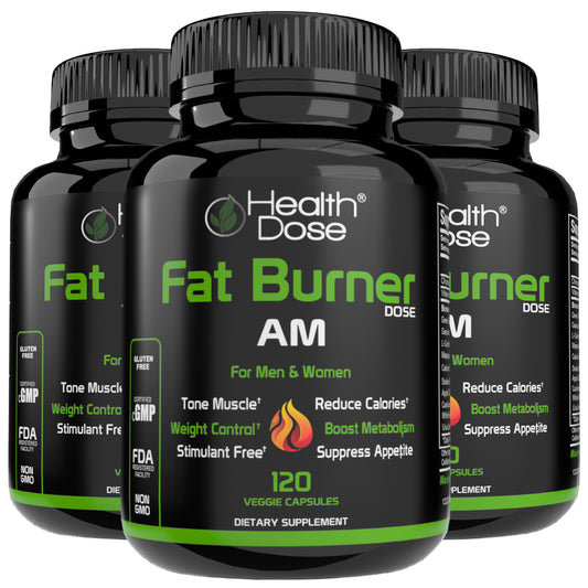 Health Dose Fat Burner - AM Daytime - Pack of 3