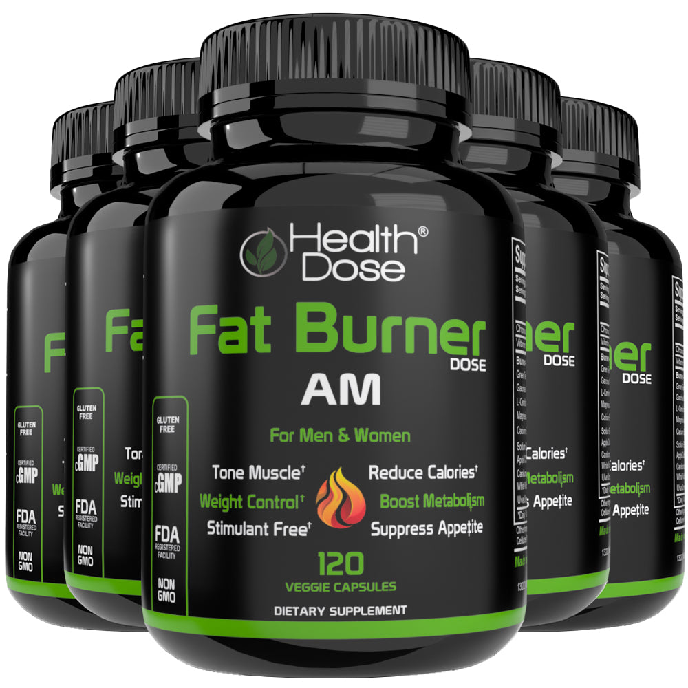 Health Dose Fat Burner - AM Daytime - Pack of 5