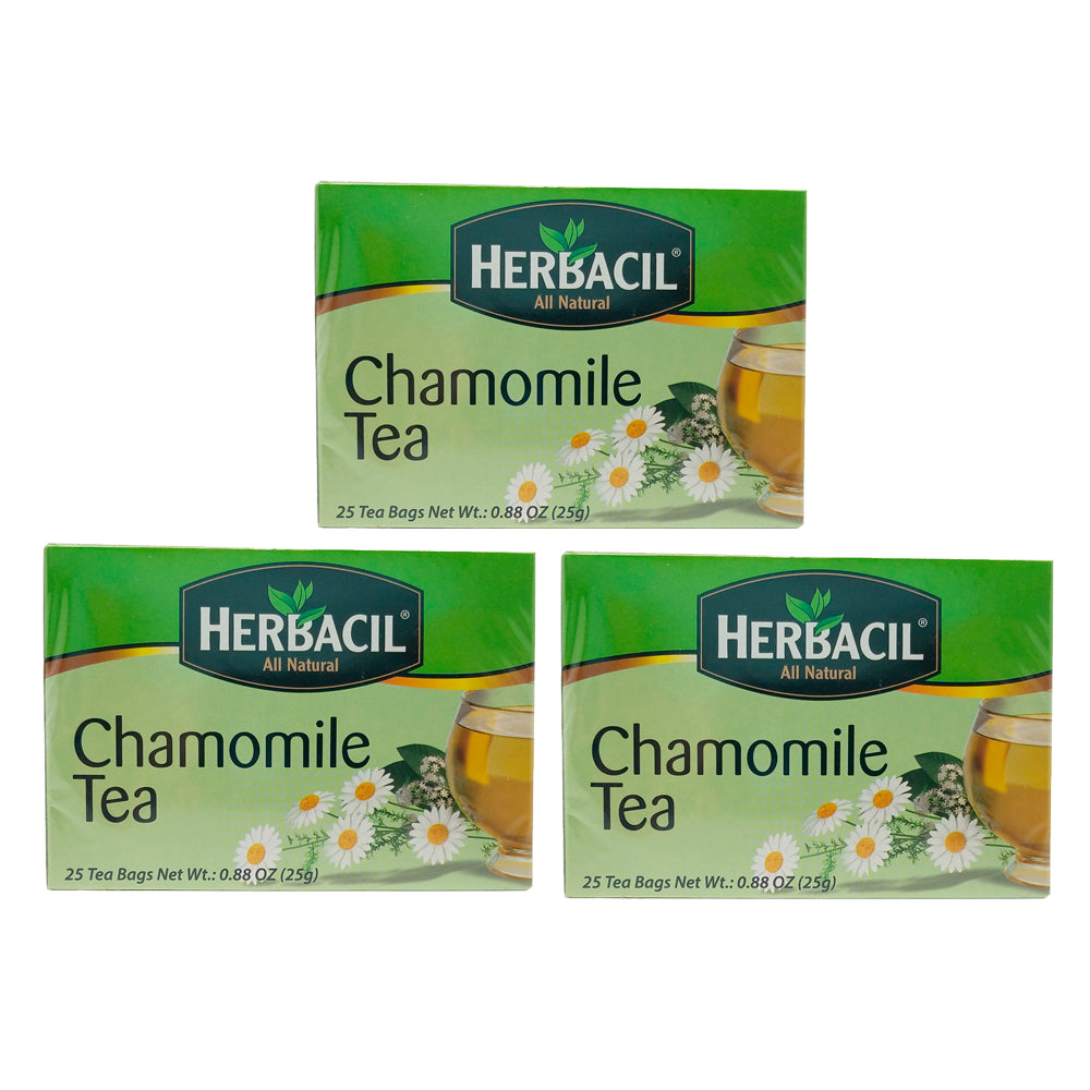 Herbacil Chamomile / Manzanilla Tea 25-Bags 0.88 Oz / 25 g.