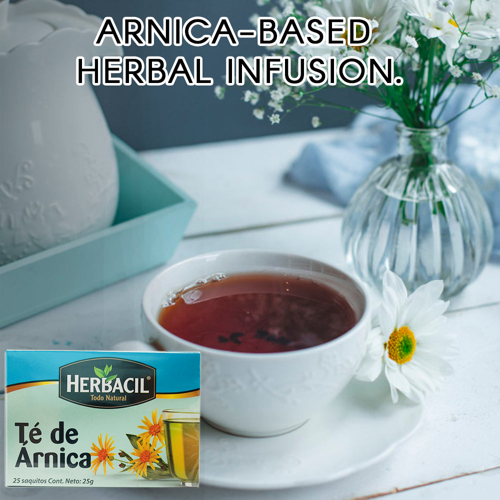 Herbacil Arnica Tea 25-Bags 0.88 Oz / 25 g (3). Pack of 2