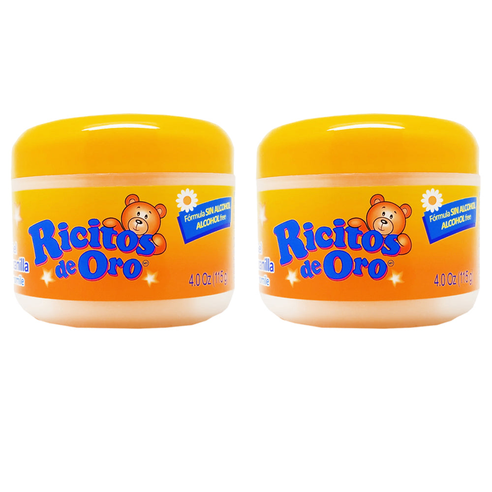 Ricitos De Oro Styling Gel Chamomile 4.0 Fl Oz / 115 gr. Pack of 2