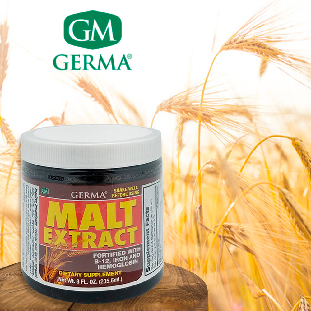 Germa Vitamin Malt Extract / Extracto de Malta con Vitamina 8 Oz - Pack of 3