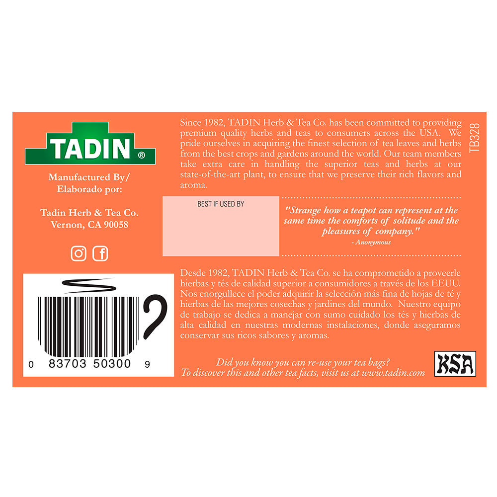 Tadin Tea Cola de Caballo / Shavegrass. 24 Bags. 0.84 Oz. Pack of 6