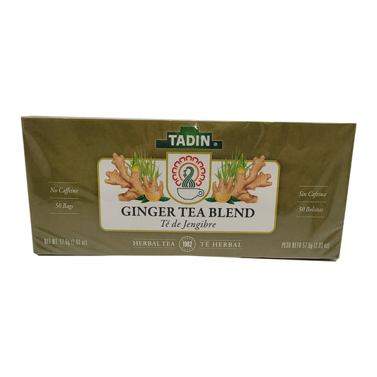 Tadin Ginger Herbal Tea. Supports a Healthy Digestion. Natural. 50 Bags. 2.03 oz