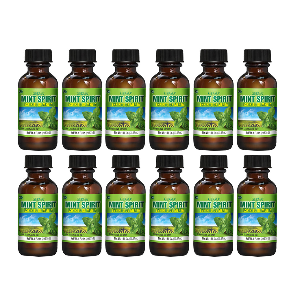 Germa Peppermint Oil, Relaxing/Aceite de Menta, Relajante. 1 Oz. Pack of 12