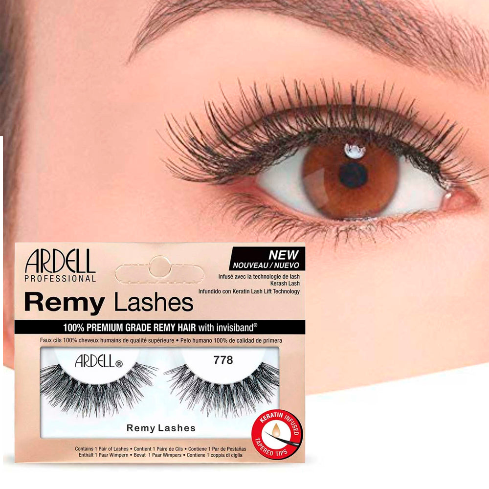 Ardell Professional Remy Lash 778 Eyelashes. Medium Length, Feather Look. 1 Pair