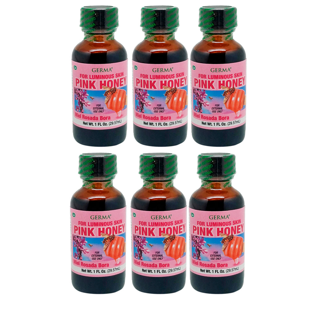 Germa Pink Honey, Long-lasting Astringent/Miel Rosada Bora, Anti Arrugas 1oz. Pack of 6