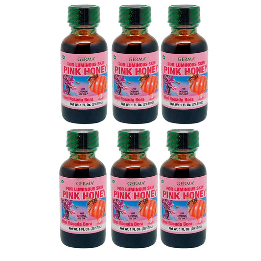 Germa Pink Honey, Long-lasting Astringent/Miel Rosada Bora, Anti Arrugas 1oz. Pack of 6