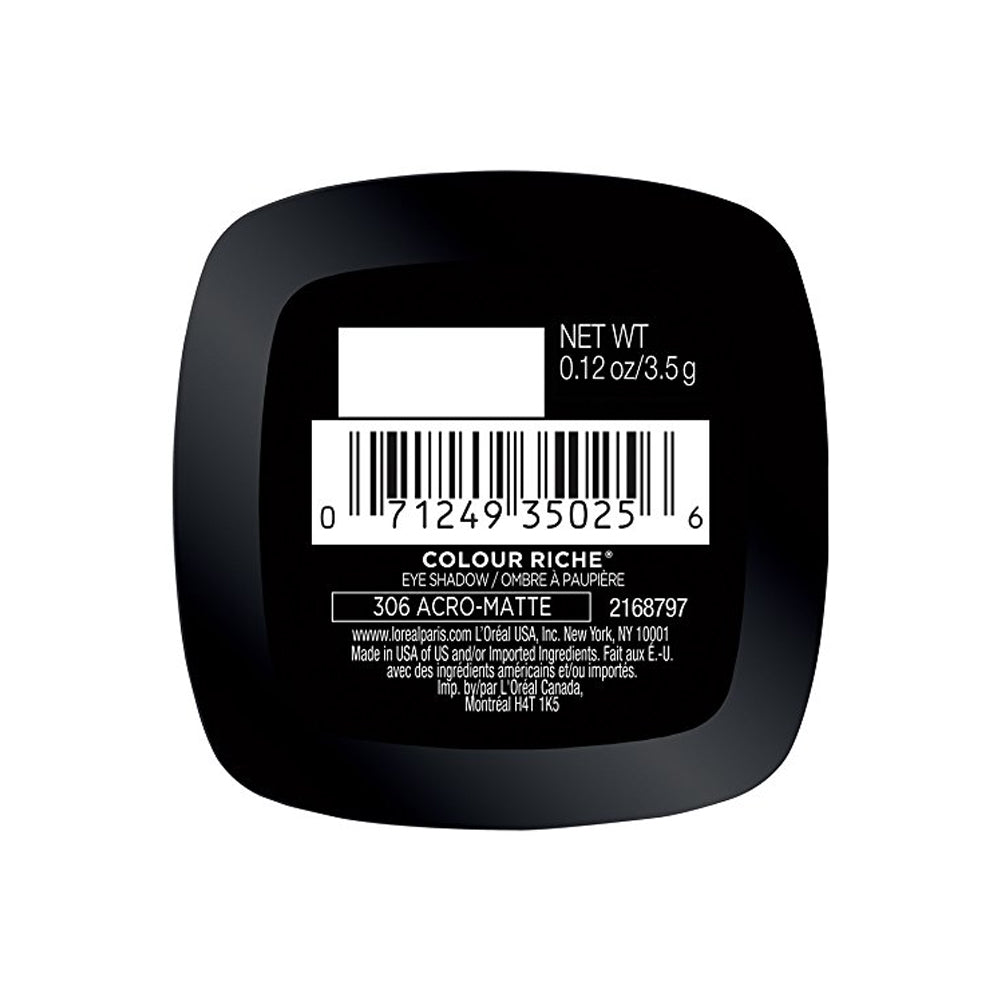 L'Oréal Paris Colour Riche Monos Eyeshadow, Acro-Matte [306], 0.12 oz.