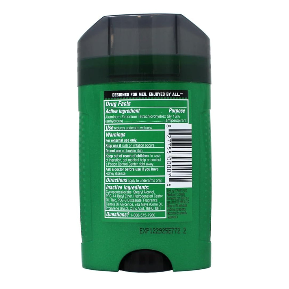 Brut Classic Antiperspirant Deodorant. 48 Hour Odor and Wetness Protection. 2 oz