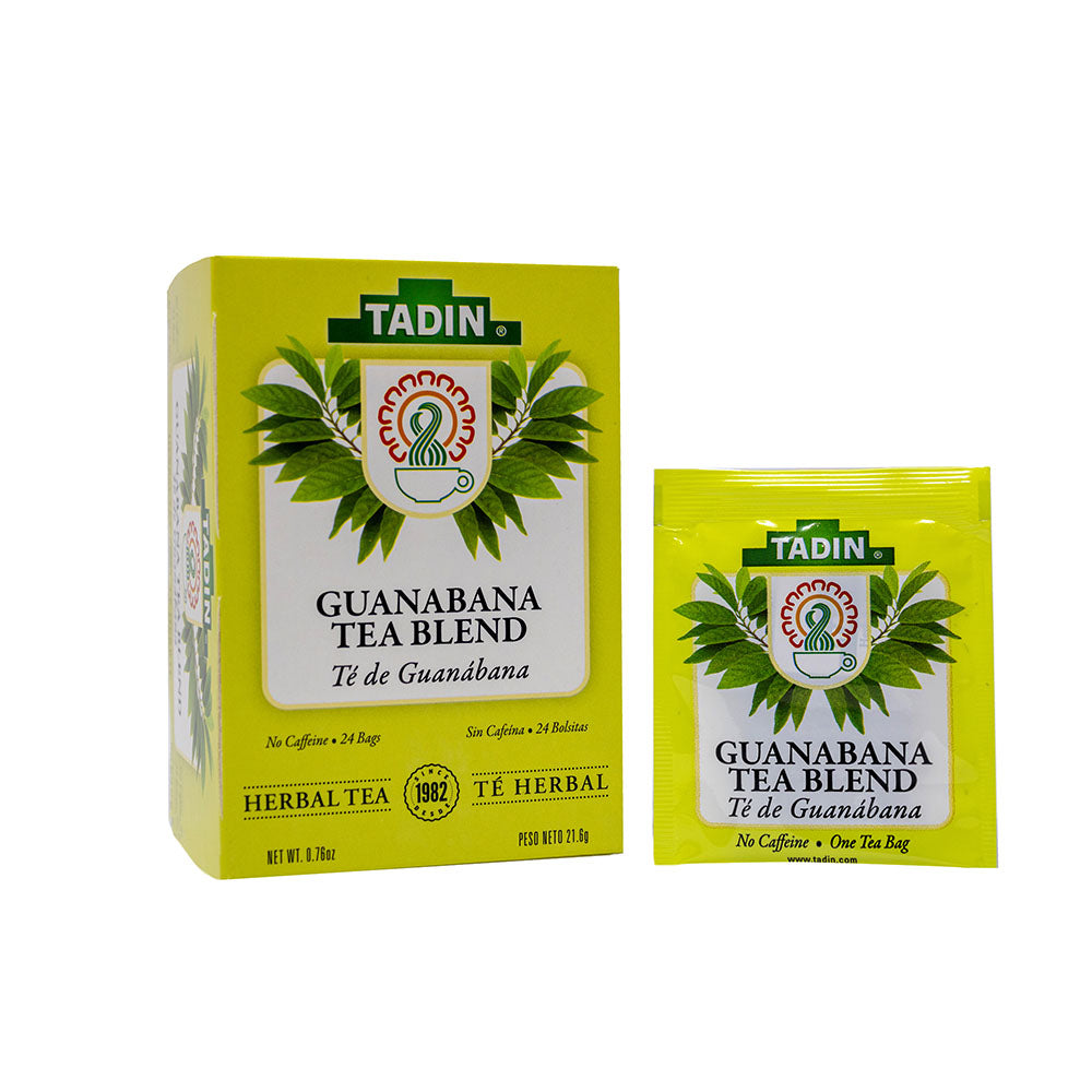 Tadin Tea Guanabana / Guanabana Blend. 24 Bags. 0.76 Oz. Pack of 3