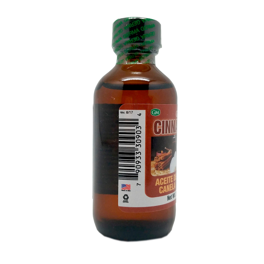 Germa Cinnamon Oil, Relaxing Aroma/Aceite de Canela, Aroma Relajante - 2oz. Pack of 12