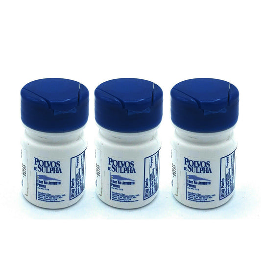 Polvos de Sulpha Antibiotic Powder 0.90 Oz - Pack of 3