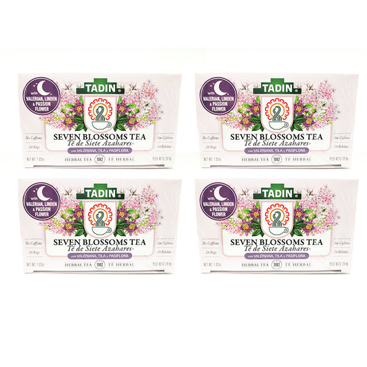 Tadin Tea Siete Azahares / Seven Blossoms. 24 Bags. 1.01 Oz. Pack of 4