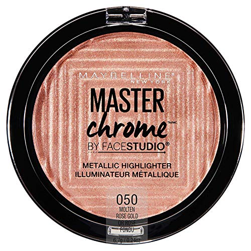 Maybelline New York Facestudio Master Chrome Makeup, Molten Rose Gold, 0.24 oz.