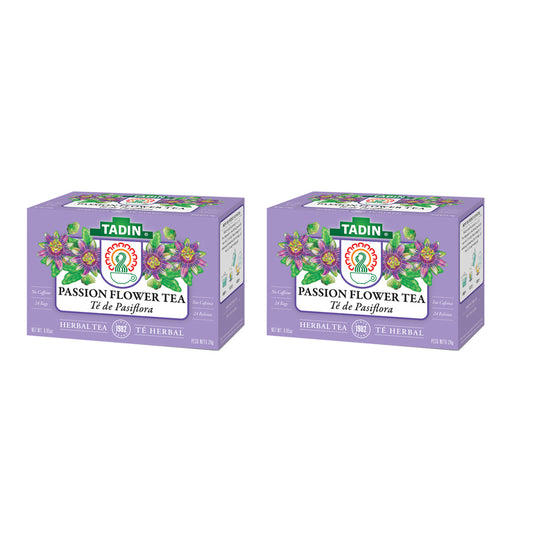 Tadin Tea Pasiflora / Passion Flower. 24 Bags. 0.84 Oz - Pack 2