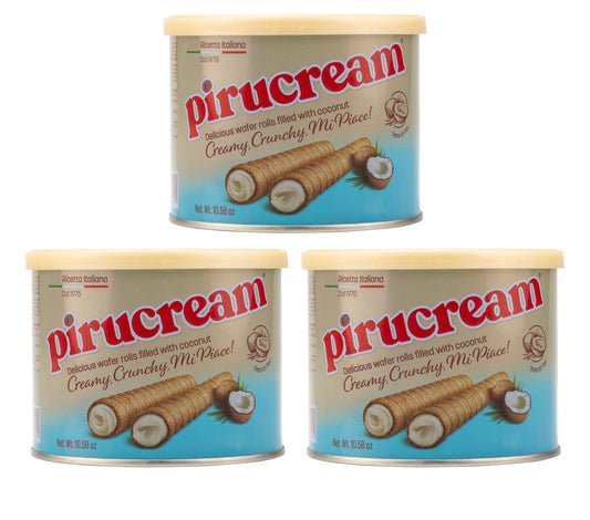 Pirucream Coconut Large Can 10.59 Oz - Pack of 3