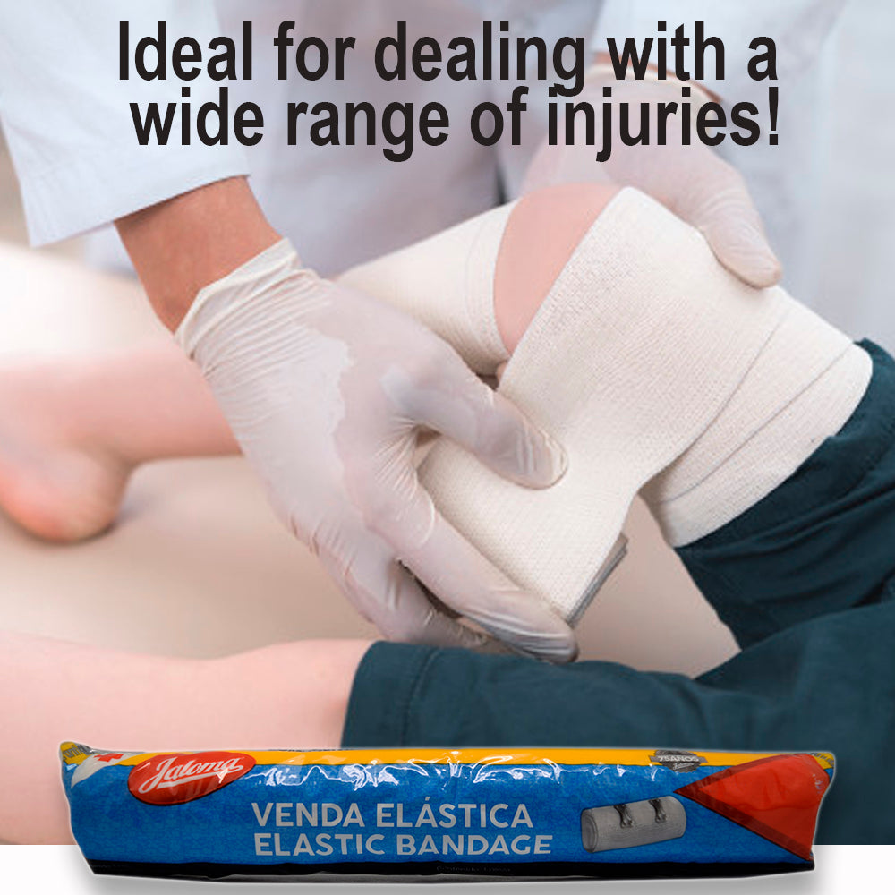 Jaloma Elastic Bandage With Clips 3.94''. Pack of 6