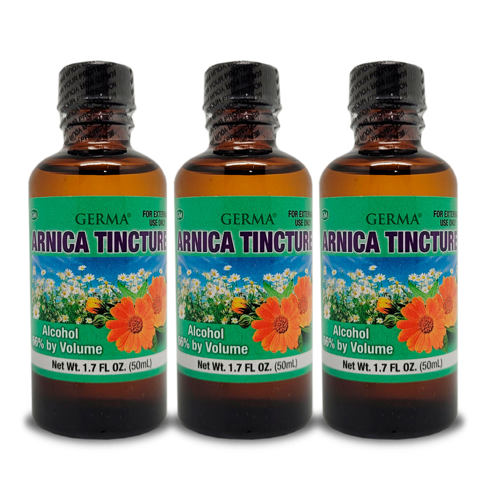 Germa Arnica Tincture, Pain Relief/Tintura de Arnica, Alivio del Dolor 1.7 oz. Pack of 3