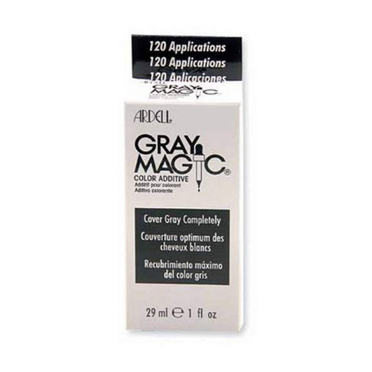 Ardell Gray Magic Color Additive. Conceals and Covers Gray Hair Completely. 1 oz