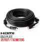 Axxis HDMI Cable Plastic Cover Gold Plate 25 feet / 7.62 Meters.