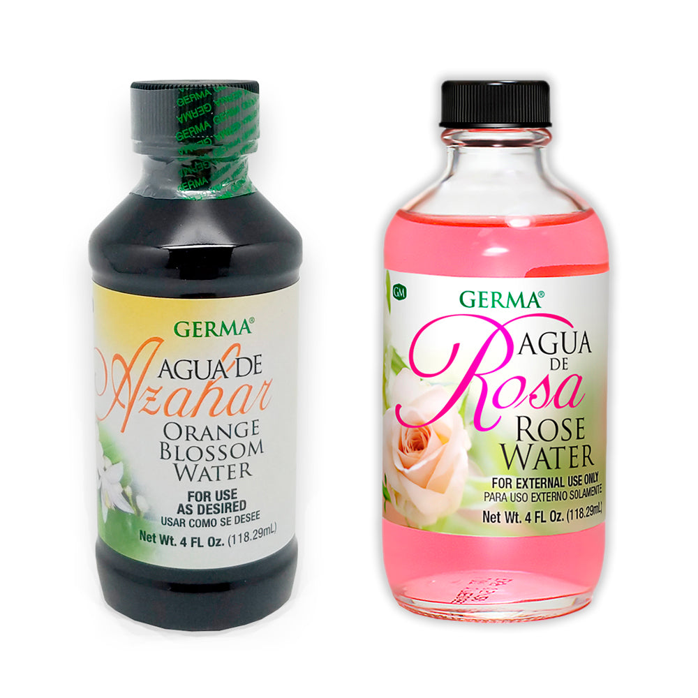 Germa Kit, Orange Blossom Water Skin Toner 4 Fl.oz + Rosewater Anti-aging 4 Fl.oz