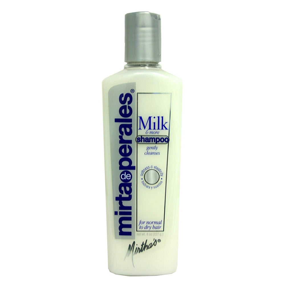 Mirta De Perales Milk Shampoo, Milk Proteins, Deep Hydration, For Dry Hair 8 Oz. - Pack of 3