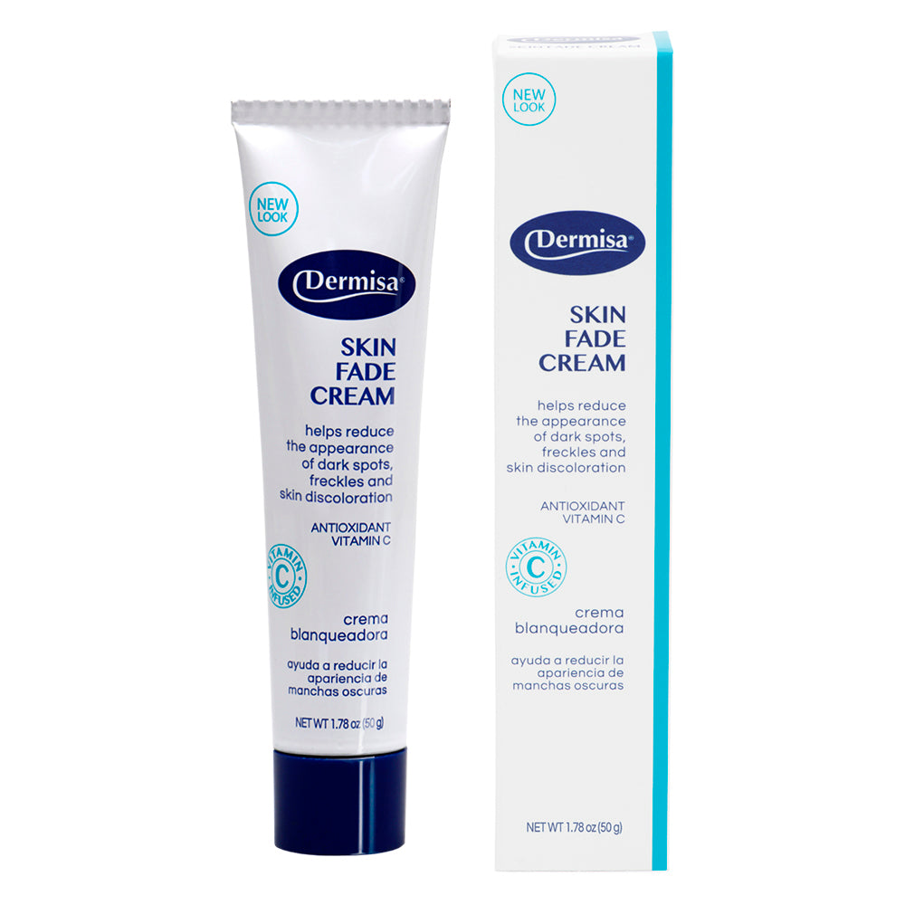 Dermisa Skin Fade Cream 1.78 Oz / 50 g. (Pack of 2) + Dermisa Anti-puff Eye Roller 0.5 Fl Oz / 15 ml.