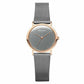 Bering Time Classic Rose Gold Steel with Silver Strap Women's Watch. 13426-369