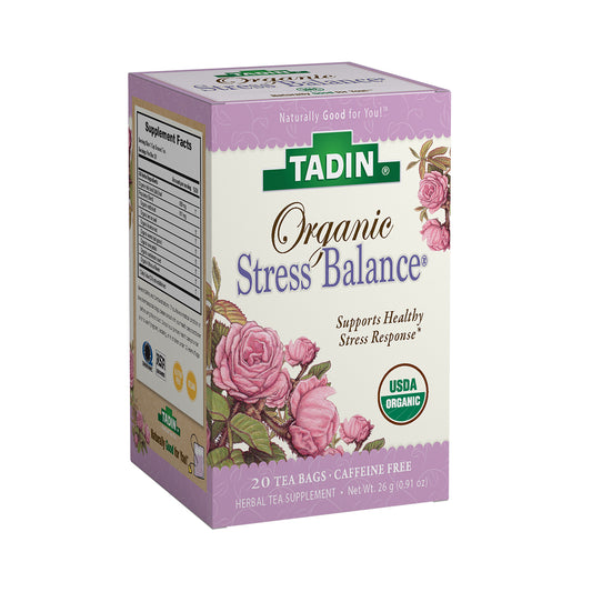 Tadin Organic Stress Balance Herbal Tea. Natural Anti-Stress Supplement. 20 Bags