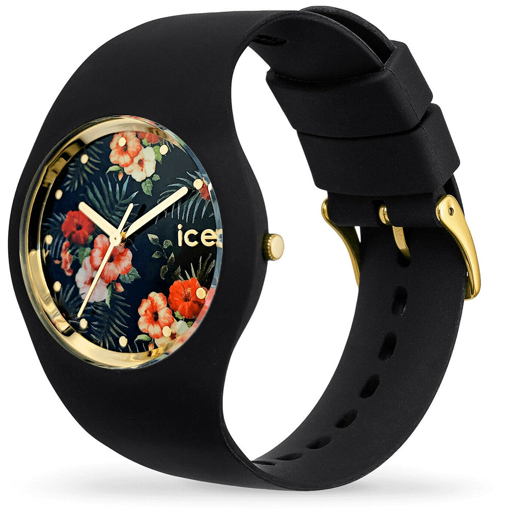 ICE flower Colonial Black Stainless Steel Case and Strap Women's Watch. 016671