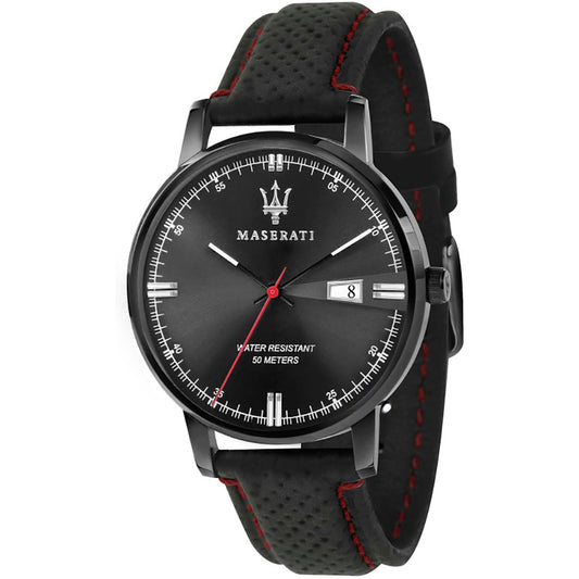 Maserati Eleganza Black Stainless Steel & Black Strap Men's Watch. R8851130001
