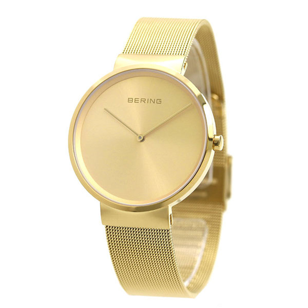 Bering Time Classic Collection Stainless Steel Case Unisex Watch Gold 14539-333