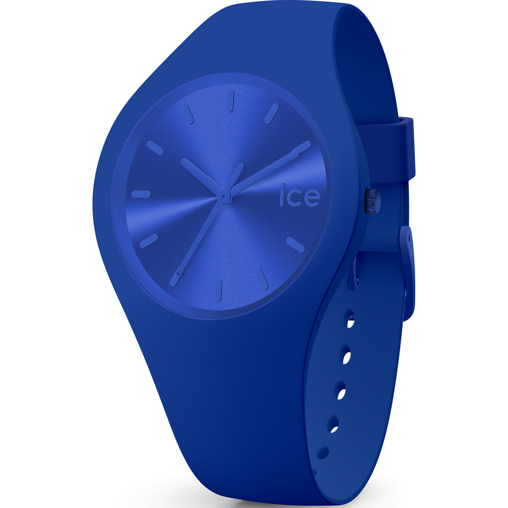 ICE Colour Blue Stainless Steel Case with Silicone Strap Unisex Watch. 017906