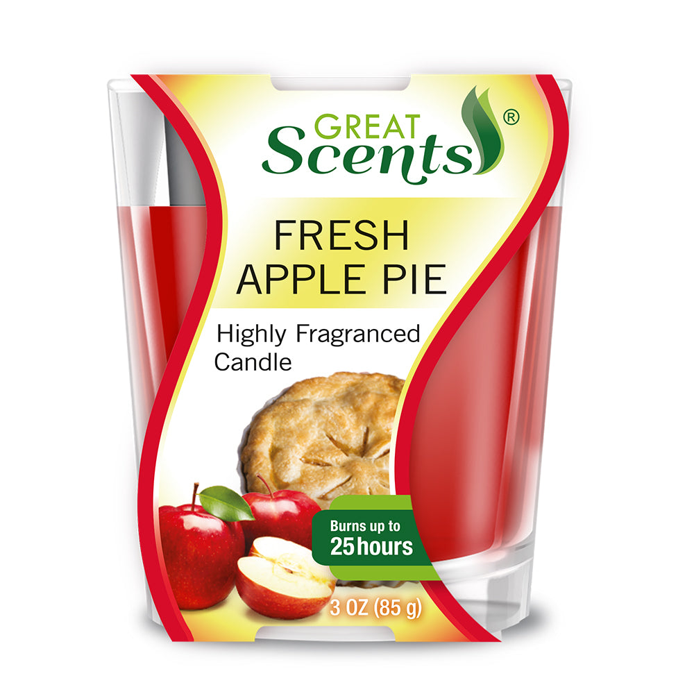 Great Scents Scented Candle - Fresh Apple Pie 3 Oz