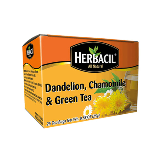 Herbacil Dandelion, Chamomile & Green Tea 25-Bags