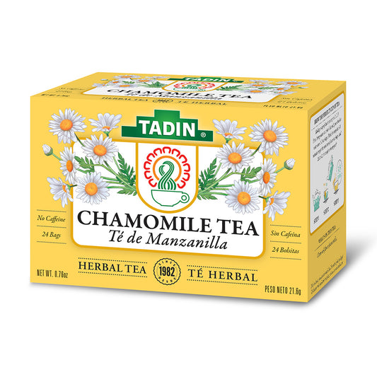 Tadin Tea Manzanilla / Chamomile. 24 Bags. 0.84 Oz
