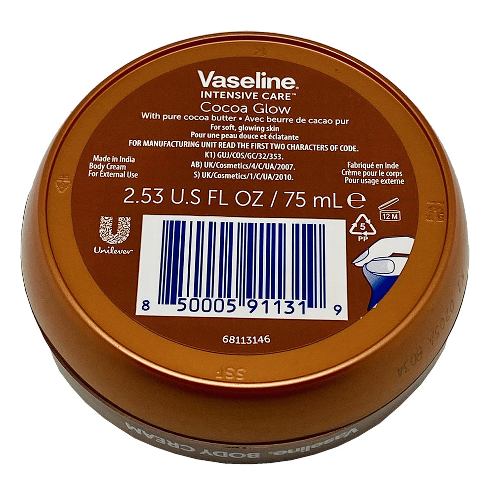 Vaseline Body cream Cocoa 2.5 Fl Oz